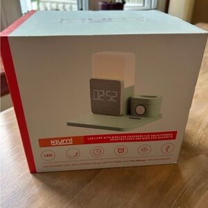 Umi Gray and Green LED Lamp with Wireless Charger